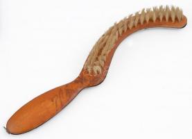 Morzsalapát és kefe, préselt fémlemez, h:29 cm, 19,5×19,5 cm