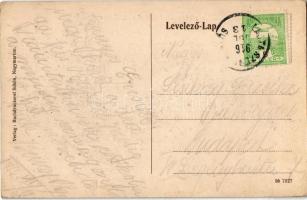 1916 Lajtaszentmiklós, Neudörfl an der Leitha; vasútállomás és váltóállító épület / Bahnhof / railwa...