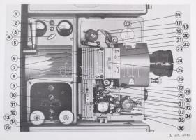 cca 1965-1989 Vegyes mozigépészeti nyomtatványok tétele, nagyrészt magyar, részben német nyelven, kb...