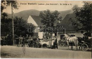 St. Stefan am Gratkorn, Florian Wastians Gasthaus Zum Peterlwirt / guest house, restaurant and hotel, horse carts