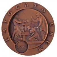 2005. "Magyar Pénzverő / Látogató érem" Br emlékérem, eredeti tokban (49mm) T:1