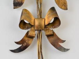 Ezüstözött rózsa, "Rózsi / Imre / 1929. I. 29." felirattal, "Krausz és Grünberger, Bu...