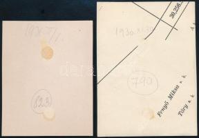 cca 1930 Kinszki Imre (1901-1945) budapesti fotóművész hagyatékából, 2 db jelzés nélküli, de a szerz...