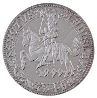 Csóka Zsuzsa (1962-) 1999. "MÉE - Szent László / 500 éves az első magyar tallér" jelzett A...