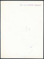 cca 1935 Kinszki Imre (1901-1945) budapesti fotóművész  pecséttel jelzett vintage fotóművészeti alko...