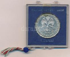 1978. 200Ft Ag "Első magyar aranyforint" plombált, sérült, MNB plasztiktokban T:BU Adamo E...