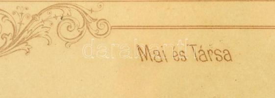 cca 1900 Kártyázó, kvaterkázó katonák. Nagyméretű fotó 24x18 cm. Kartonon, üvegezett keretben. / Car...