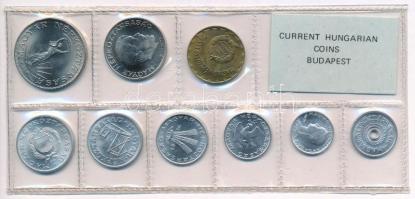 1981. 2f-10Ft (9xklf) érmés forgalmi sor fóliatokban T:1 Adamo FO14