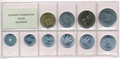 1985. 2f-20Ft (10xklf) érmés forgalmi sor fóliatokban T:1 Adamo FO18
