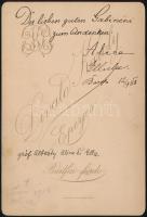 cca 1888 Gróf Alberty Alice és Ella, Divald Károly (1830-1897) eperjesi fényképész műtermében készül...