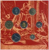 2001. 1Ft-100Ft (7xklf) forgalmi sor dísztokban, "Magyarország pénzérméi" sorozat T:PP Ada...