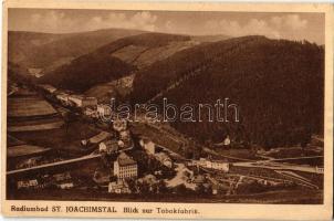 1927 Jáchymov, Radiumbad St. Joachimsthal; Blick zur Tabakfabrik / tobacco factory