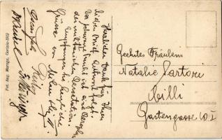 1912 Katonai felderítő repülőgép Gorizia (Görz) felett / K.u.K. military reconnaissance aircraft (sp...