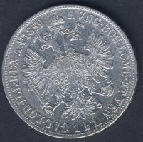 Ausztria/magyar verdejel 1859B 1FL Ag T:3/3+ Tanúsítvánnyal!