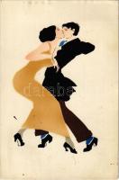 Art Deco dancing couple. M.N.B.