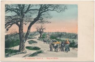 Budapest II. Máriaremete - 4 db régi városképes lap: búcsújáróhely, kegytemplom, szent kút / 4 pre-1...