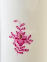 Herendi Apponyi mintás váza, kézzel festett, jelzett, apró kopásnyomokkal, m: 24 cm