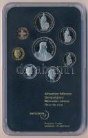 Svájc 1998. 1r-5Fr (8xklf) forgalmi szett műanyag tokban T:PP
Switzerland 1998. 1 Rappen - 5 Francs...