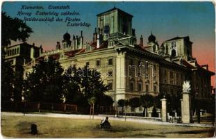 1914 Kismarton, Eisenstadt; Fürstl. Schloss / Esterházy kastély. Kiadja Kern Viktor / castle (kopott sarkak / worn corners)