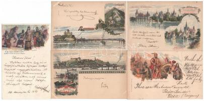 32 db (teljes sorozat) 1898-as és 1899-es Ezredéves Kiállítás művészlap barna 2 Kr Ga. díjjegyes lap...