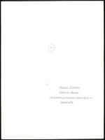 cca 1976 Gebhardt György (1910-1993) budapesti fotóművész hagyatékából feliratozott, vintage fotóműv...