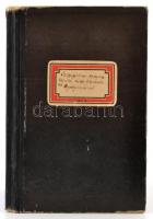 1925 Szabálytalan gyógyszerkészítés miatt figyelmeztetett gyógyszerészek könyve. Regiszteres füzet k...