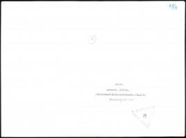 cca 1979 Gebhardt György (1910-1993) budapesti fotóművész hagyatékából feliratozott, vintage fotóműv...