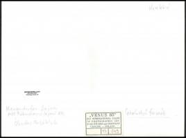 cca 1985 Menesdorfer Lajos (1941-2005) budapesti fotóművész hagyatékából, pecséttel jelzett, vintage...