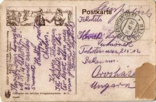 1916 Galizien-Lublin-Warschau. Postkarten des östlichen Kriegsschauplatzes. Nr. 3. / WWI Map of the ...