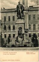 Komárom, Komárno; Klapka tér és szobor, Városháza. Kiadja Spitzer Sándor / square, statue, town hall (EK)