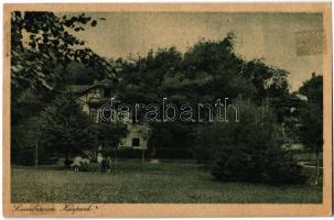 1921 Savanyúkút, Sauerbrunn; gyógypark / Kurpark / spa park