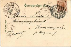 1898 (Vorläufer!) Marianske Lazne, Marienbad; Kreuzbrunnen, Kurhaus Goldener Engel / spa, hotel'...