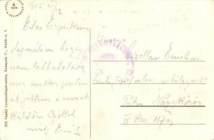 1915 Zimony, Semlin, Zemun; látkép / general view + Cens Censor No. 5. Zensurkommission in Petrovara...