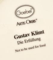 Goebel Klimt kis tálka, matricás, jelzett, hibátlan, d:9,5 cm