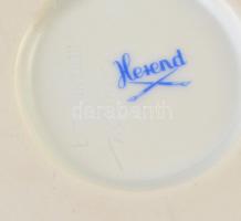 Herendi csipkebogyó mintás karmos váza, kézzel festett, jelzett, apró kopásnyomokkal, m:12,5 cm, d:1...