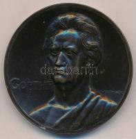 DN Goethe kétoldalas Br emlékérem, peremén 32-es sorszámmal. Szign.: W.O. Prack (55mm) T:1- ph. ND Goethe two-sided Br commemorative medal, with serial number 32 on the edge. Sign: W.O.Prack (55mm) C:AU edge error