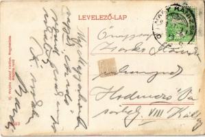 Nagykanizsa, Igazságügyi palota, piac árusok bódéival. Ifj. Wajdits József kiadása