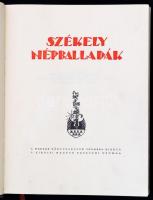 Székely népballadák. Összeállította és magyarázta: Ortutay Gyula. Buday György fametszeteivel. Bp., ...