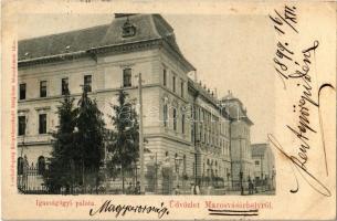 1899 (Vorläufer!) Marosvásárhely, Targu Mures; Igazságügyi palota. Leichardsperg kiadása / Palace of Justice (EK)