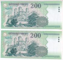 2007. 200Ft "FB" (2x) sorszámkövetők T:I
Adamo F53F1