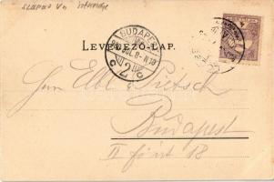 1900 Lőcse, Levoca; Városháza, piaci árusok, Római katolikus templom. Kiadja Latzin János / Rathaus ...