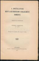 Finkey Ferenc: A jogtalanság, mint a büntetendő cselekmény ismérve. Értekezések a társadalmi tudomán...