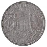 1931. 2P Ag "Madonna" T:2-
 Hungary 1931. 2 Pengő Ag "Madonna" C:VF
Adamo P7, ...