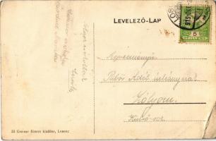 1915 Losonc, Lucenec; M. kir. Járásbíróság. Greiner Simon kiadása / county court (EK)
