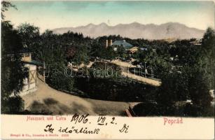 1906 Tátra, Magas Tátra, Vysoké Tatry; Husz park és Tátra (Központi Kárpátok) / Huszpark und Tatra / Fatransko-tatranská oblast / Carpathian Mountains, holiday resort