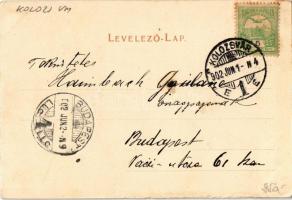 1902 Kolozsvár, Cluj; Mátyás király szülőháza / birthplace of Mathias Rex, King Matthias (gyűrődés /...