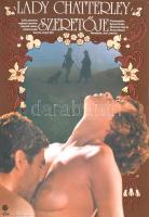 1984 Lady Chatterley szeretője erotikus MOKÉP filmplakát, hajtott, 60×40 cm