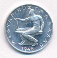 1948. 50f Al rozettával, Artex-veret T:1  
Hungary 1948. 50 Fillér Al Artex-restrike with rosette C...