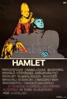 1964 Hamlet szovjet film, MOKÉP plakát, hajtott, 60×40 cm