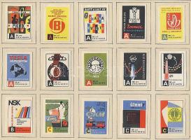 1213 darabos csehszlovák gyufacímke gyűjtemény